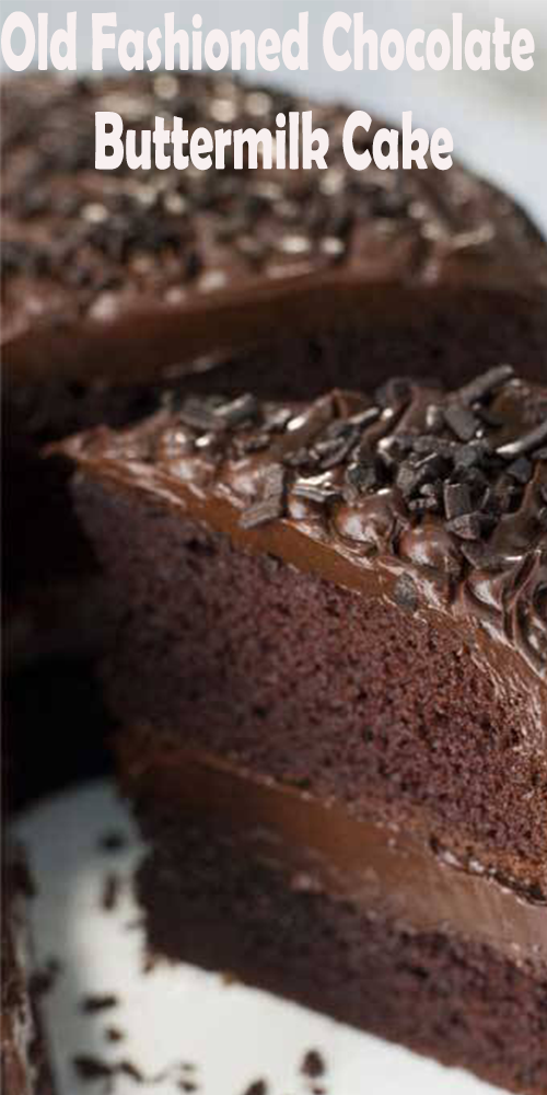 Old Fashioned Chocolate Buttermilk Cake - The Kids Cooking Corner